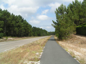 Piste cyclable r&eacute;cente (enrob&eacute;)