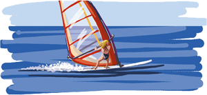 planche &agrave; voile &agrave; Lacanau : ecole de voile