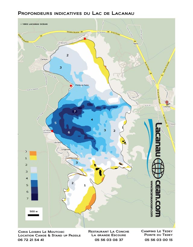 Carte du Lac de Lacanau