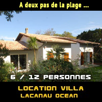location maison lacanau 10/12 personnes particulier