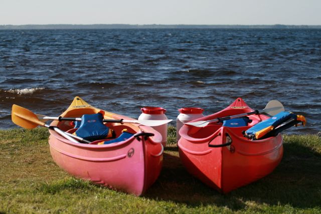 canoe location en groupe lac du moutchic