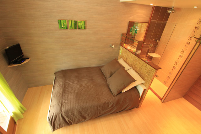 lit double chambre d'hotes lacanau proche moutchic avec piscine