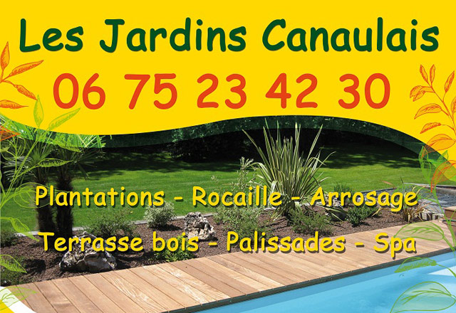les jardins canalais logo et telephone