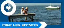 enfants a la peche sur le lac letang de lacanau
