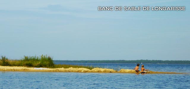 Le banc de sable de la Pointe de Longarisse