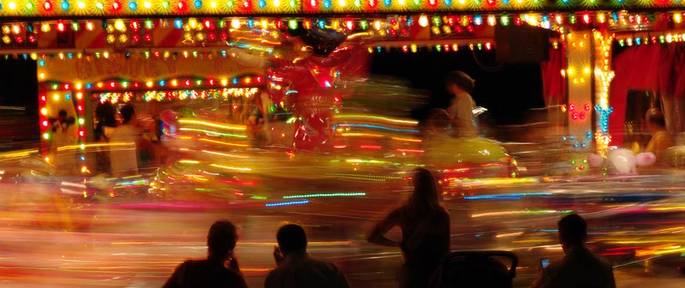 manege et enfant a lacanau ocean gironde