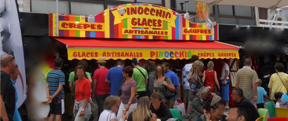 commerce � lacanau glace et crepe allee pierre ortal