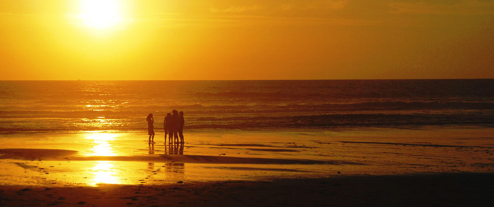 coucher de soleil lacanau medoc ocean