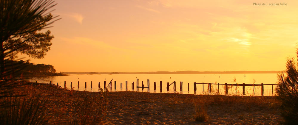 plage de lacanau ville et ile au boucs
