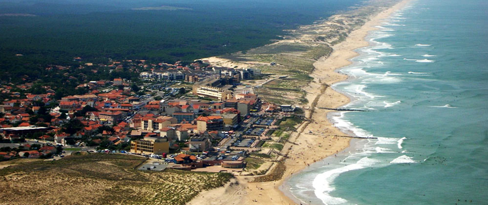 vue aerienne de lacanau