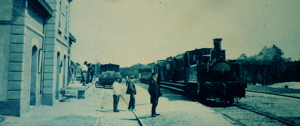 gare train Lacanau