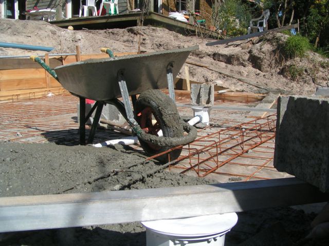La chappe de la piscine � d�bordement