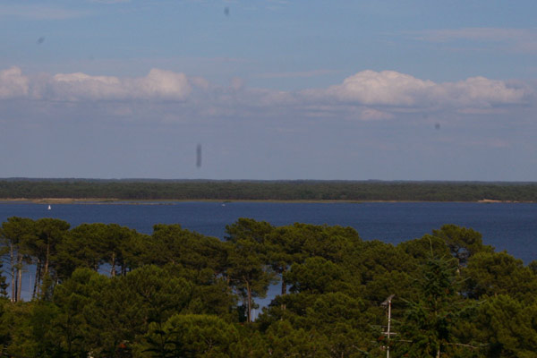 vue depuis la Maison en vente sur les hauteur du lac de lacanau 900 m